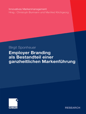 cover image of Employer Branding als Bestandteil einer ganzheitlichen Markenführung